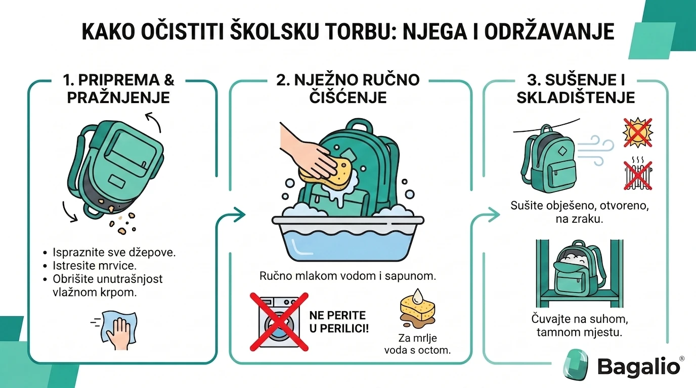 Infografika: kako očistiti i održavati aktovku